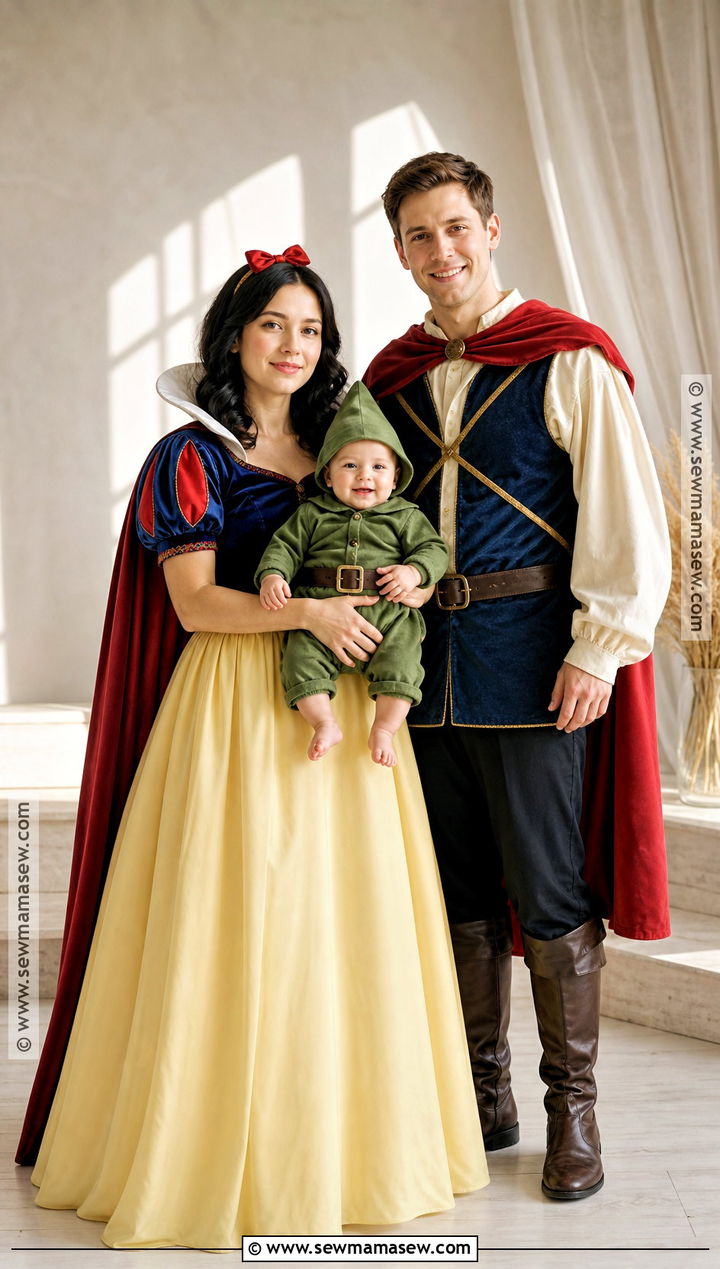 Snow White Prince And Baby Dwarf Family Costume - 30 snow white family costume ideas
