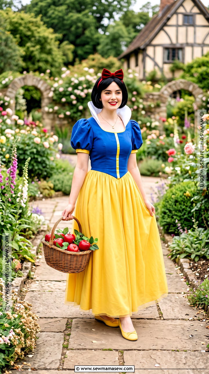Snow White Princess Costume With Yellow Skirt - 30 Princess Costume Ideas for Women