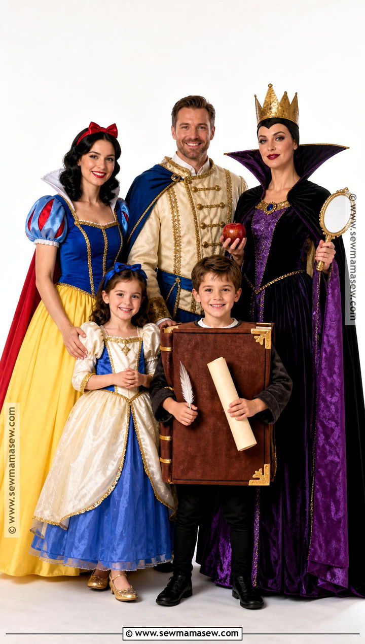 Snow White Storybook Family Costume - 30 snow white family costume ideas
