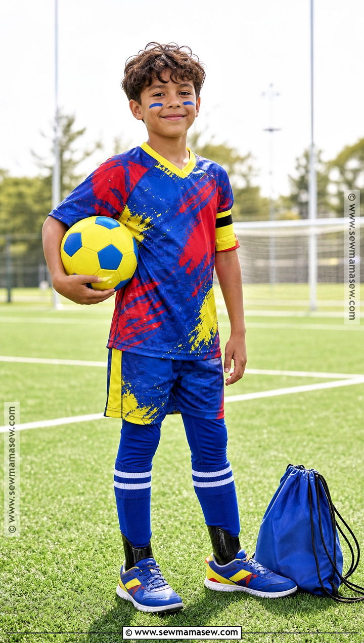 Soccer Player Costume With Team Jersey - 30 halloween costumes kids for boys