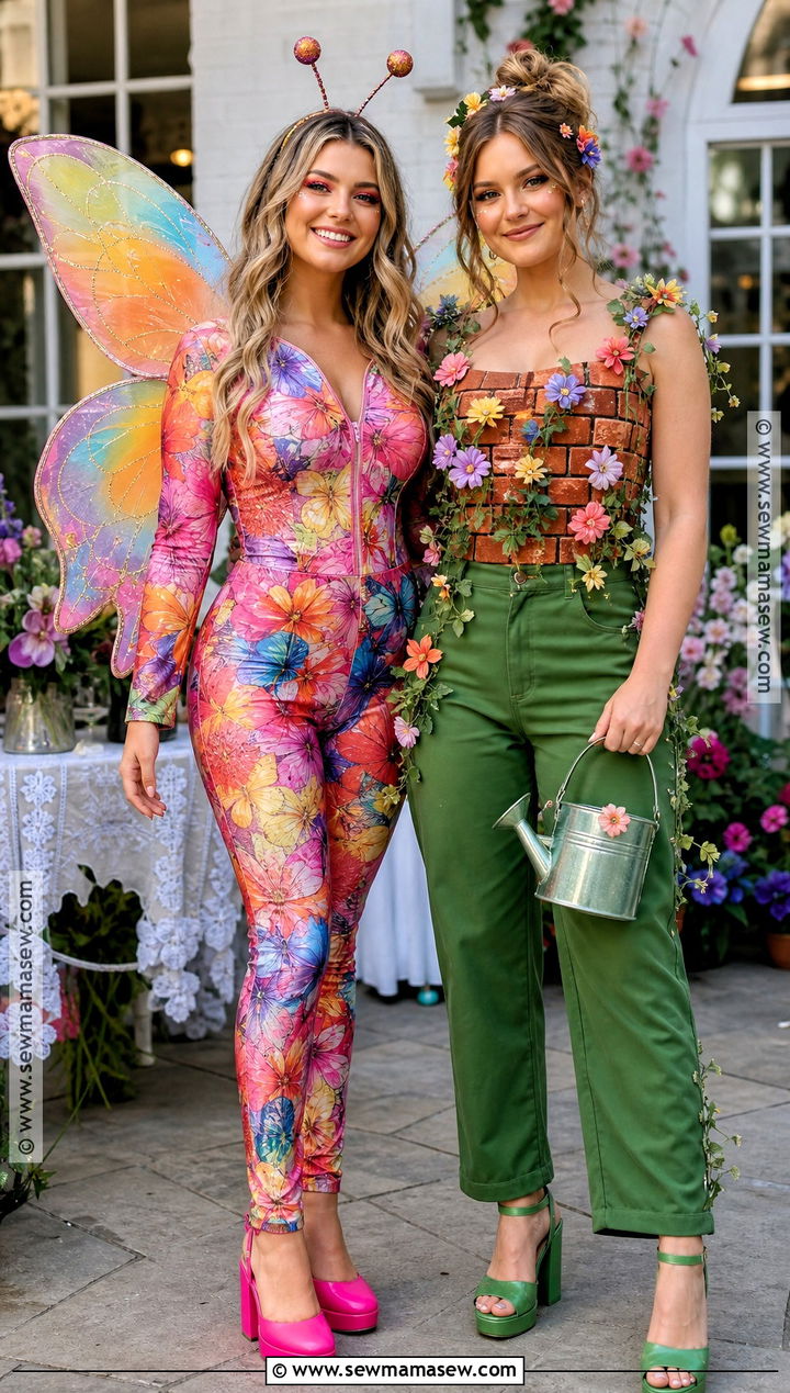 Social Butterfly And Wallflower Costume - 40 duo costume ideas for best friends