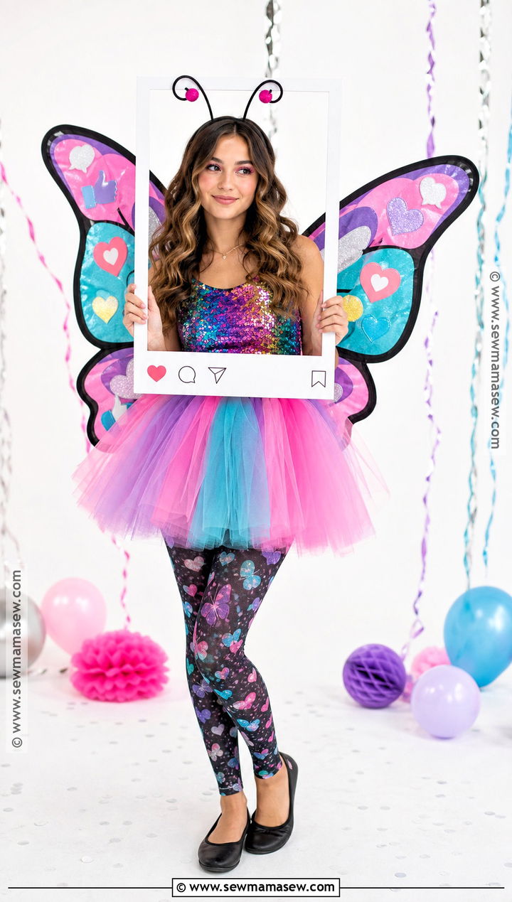 Social Butterfly Costume - 45 funny halloween costumes for women