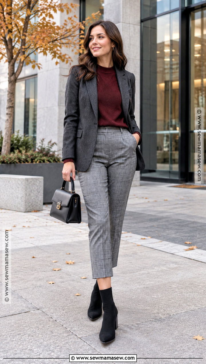 Sock Ankle Boots With Plaid Trousers - 20 fall ankle boots