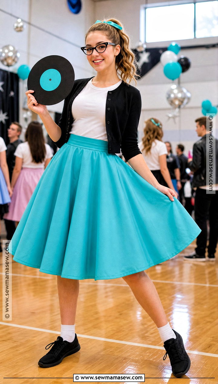 Sock Hop Dancer 50th Day of School Outfit - 30 50th day of school dress up ideas