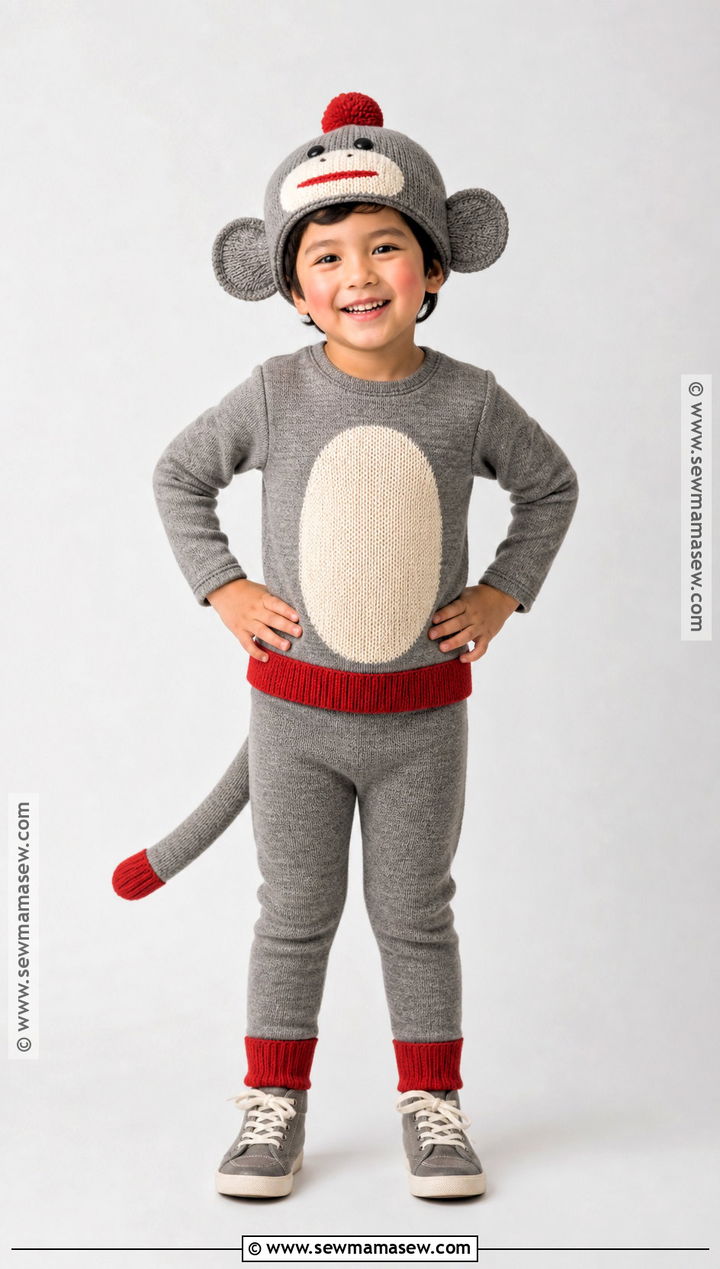 Sock Monkey Costume - 30 monkey costume ideas for kids