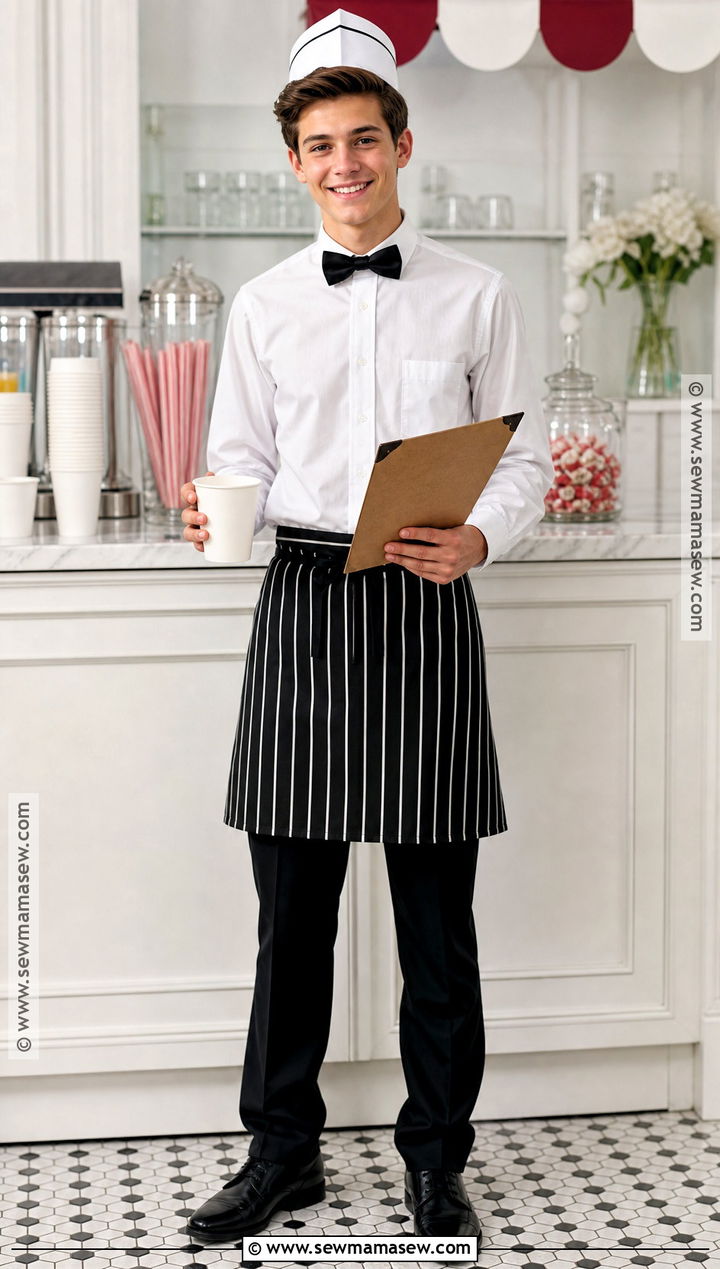Soda Jerk Costume - 30 50S Dress Up Day At School Ideas