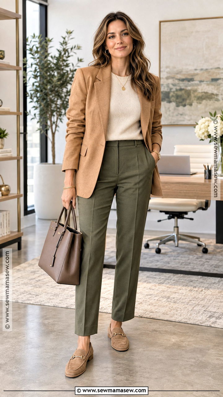 Soft Autumn Camel Loafer Outfit - 20 soft autumn shoes