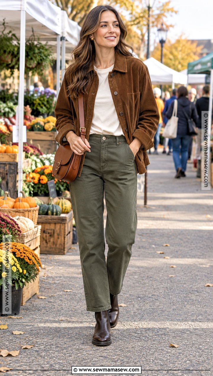 Soft Autumn Corduroy Jacket Outfit - 25 soft autumn clothes