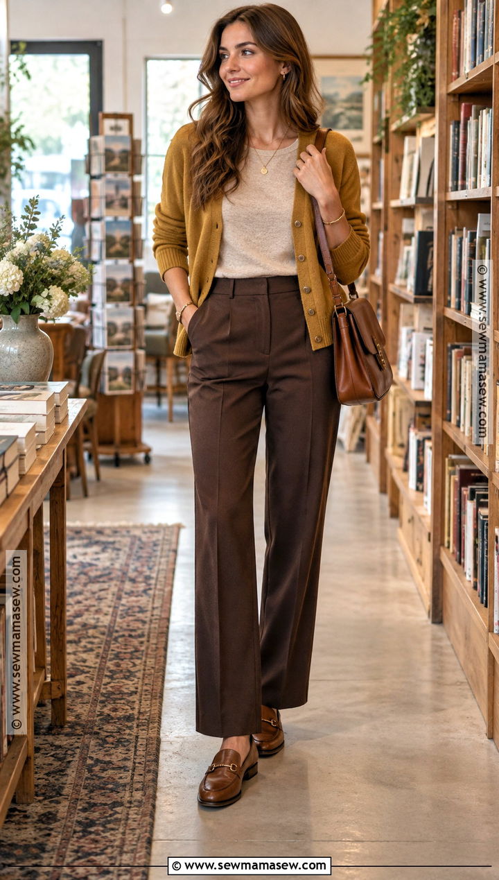 Soft Autumn Mustard And Chocolate Outfit - 20 soft autumn outfits color palettes