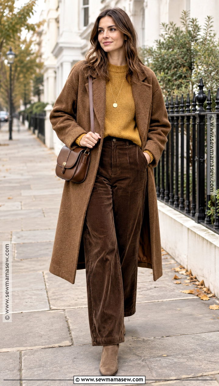 Soft Autumn Mustard Sweater And Corduroy Pants Outfit - 25 soft autumn wardrobe ideas