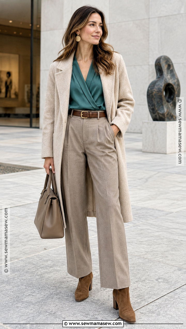 Soft Autumn Muted Teal Outfit - 20 Soft Autumn Aesthetic Outfit Ideas