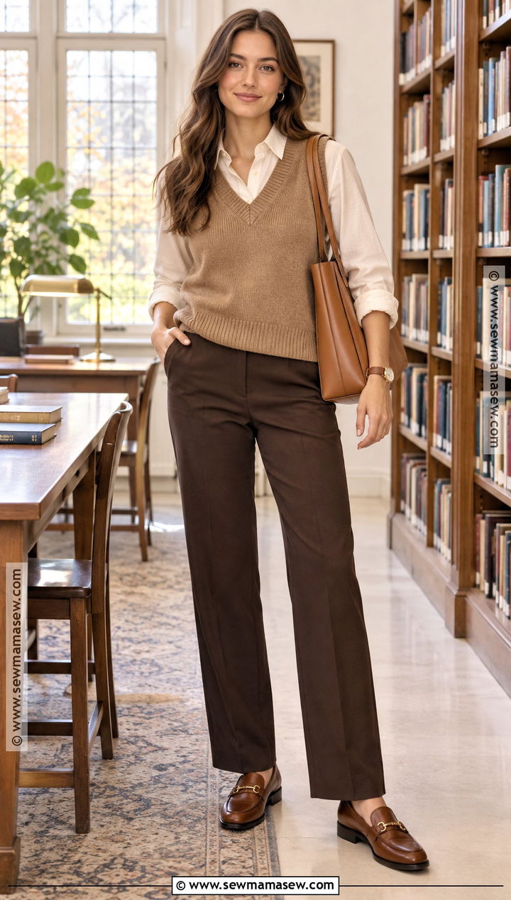 Soft Autumn Sweater Vest Outfit - 25 soft autumn clothes