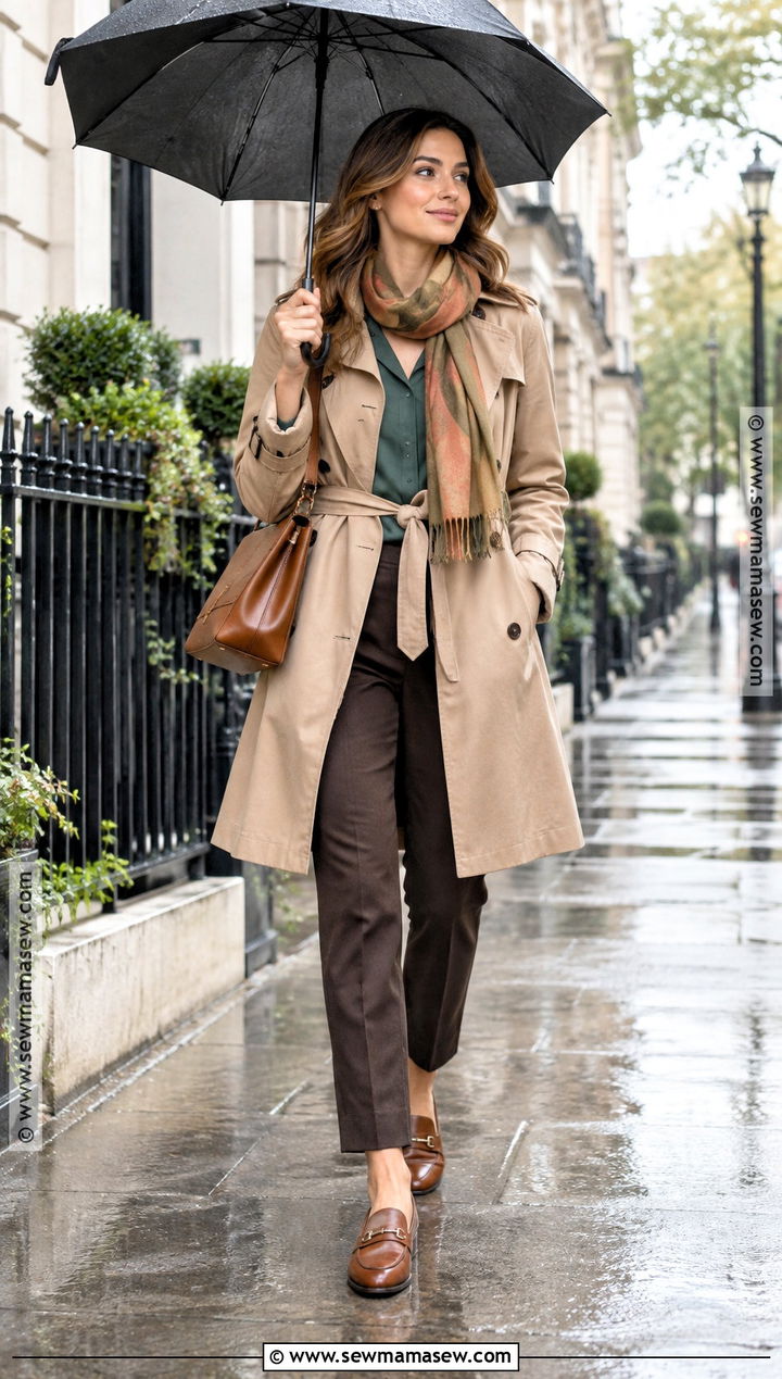 Soft Autumn Trench Coat Outfit - 25 soft autumn clothes