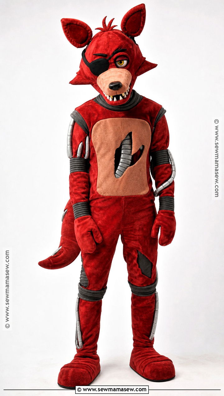 Soft Fabric Withered Foxy Cosplay - 30 withered foxy cosplay ideas