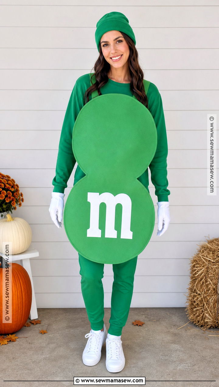 Soft Felt MandM Sandwich Board Costume - 40 m&m costume ideas