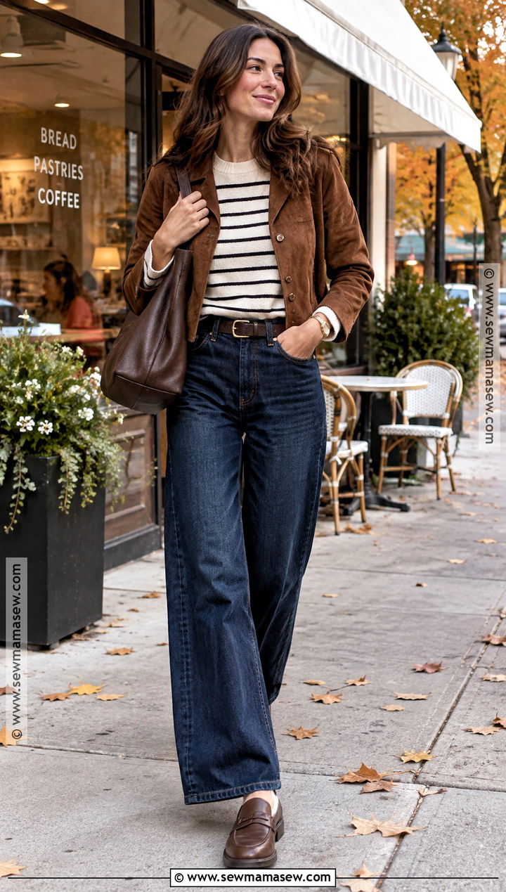 Soft Loafers With Wide Leg Jeans - 30 fall shoes