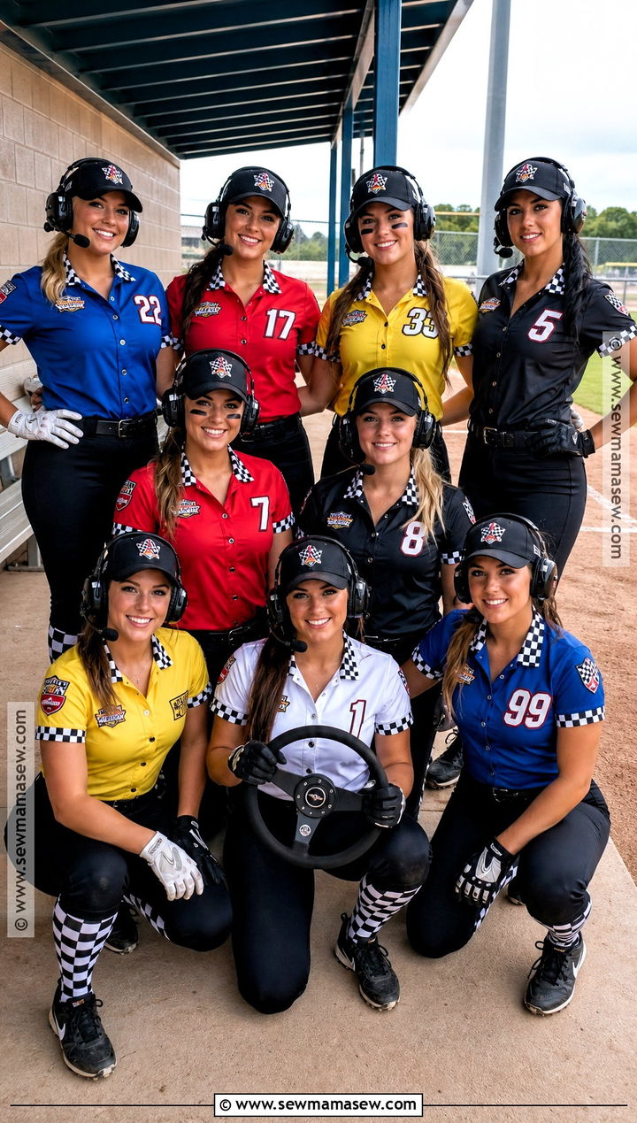 Softball Pit Crew Costume - 30 softball halloween costumes
