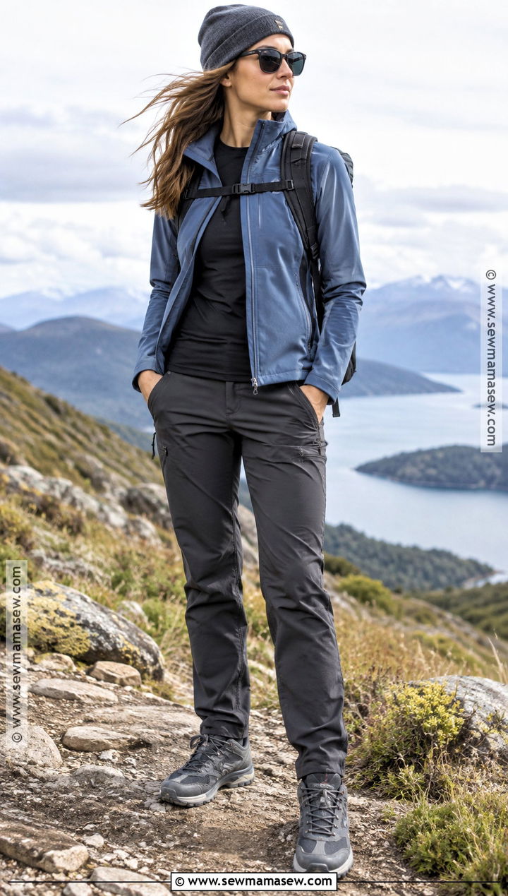 Softshell Jacket And Straight Hiking Pants Outfit - 25 hiking outfit fall ideas