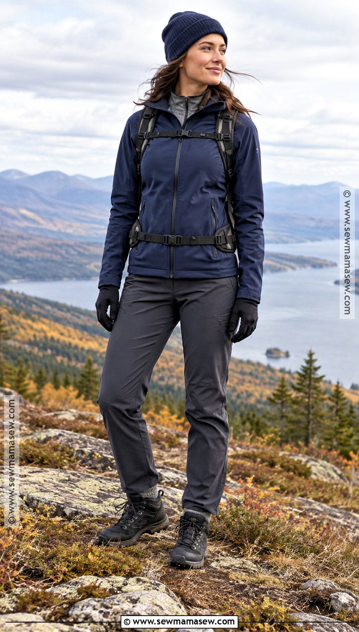 Softshell Jacket And Straight Leg Hiking Pants Outfit - 25 fall hiking outfits