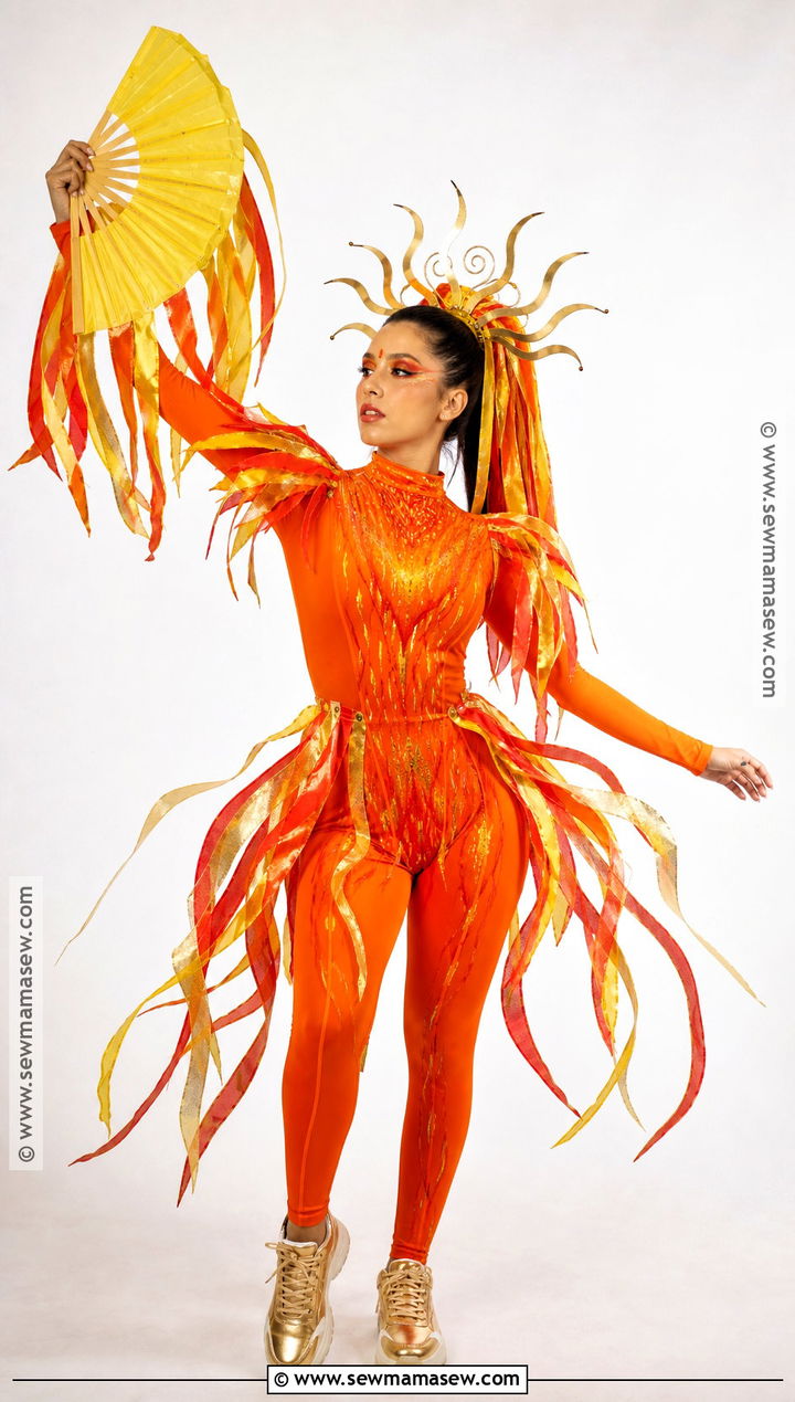 Solar Flare Costume With Ribbon Rays - 35 sun costume ideas