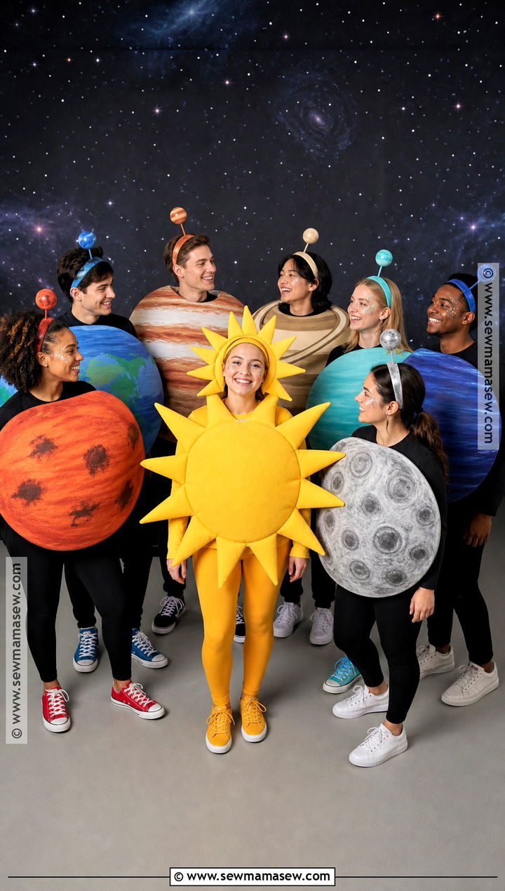 Solar System Group Costume - 35 sun costume ideas