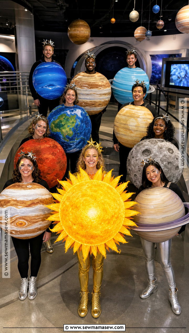 Solar System Group Halloween Costume - 30 group halloween costumes for 10 people