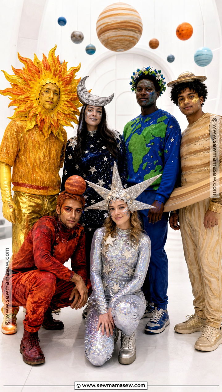 Solar System Group Of Six Halloween Costume - 30 group of six halloween costume ideas