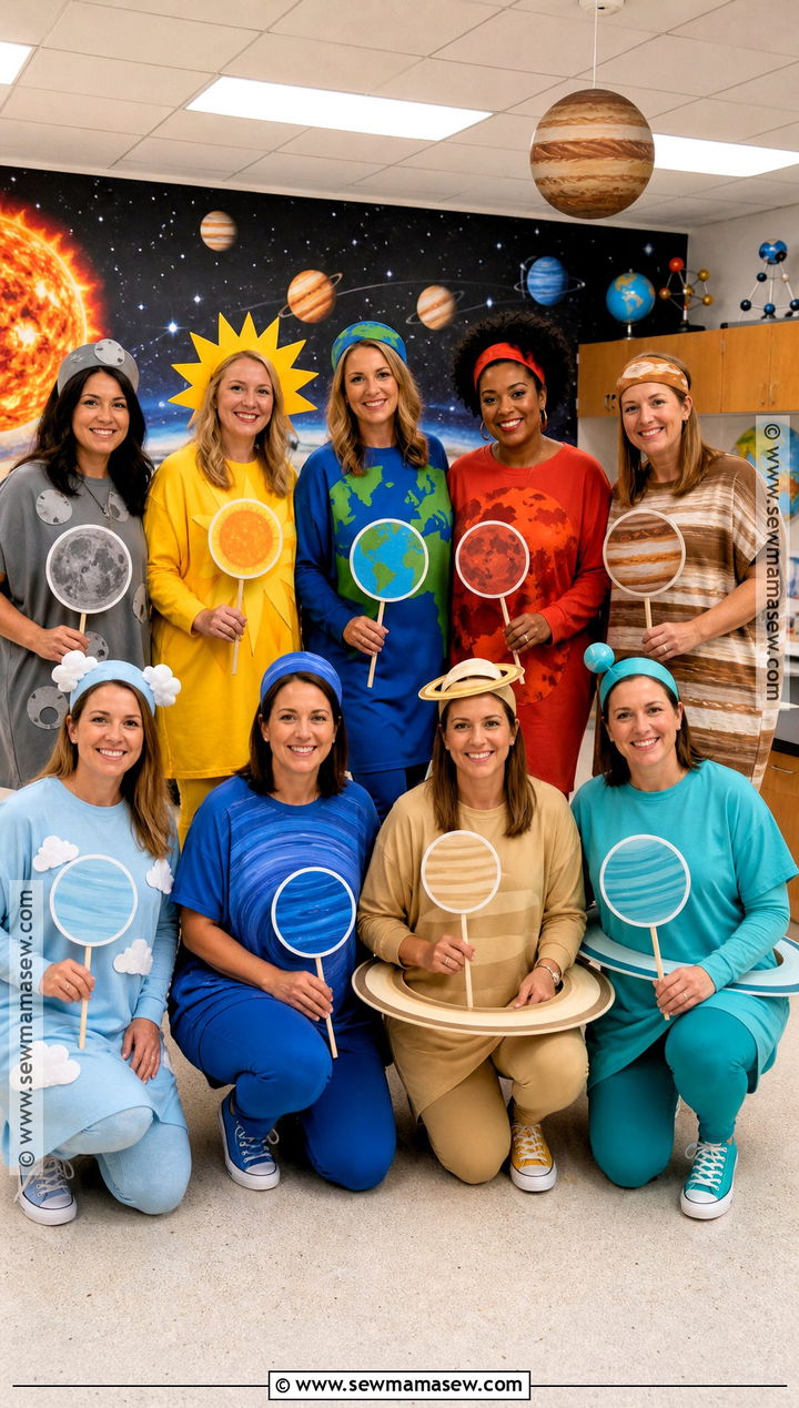 Solar System Group Teacher Costume - 35 halloween costumes for teachers