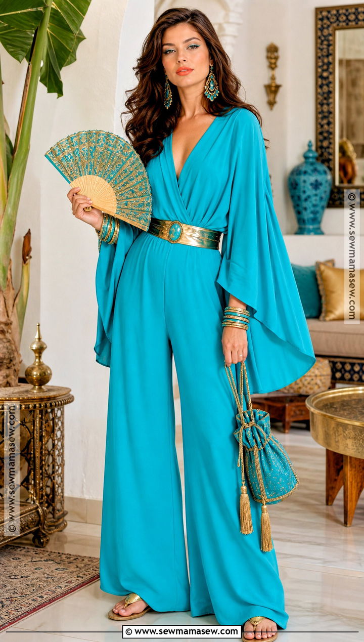 Solitaire Turquoise Jumpsuit Costume - 30 james bond costume ideas