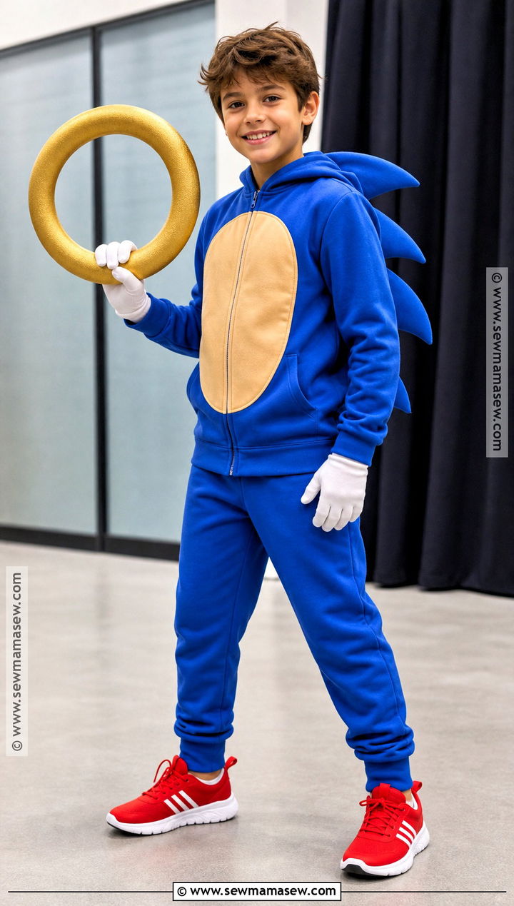 Sonic Costume - 40 halloween costumes for boys