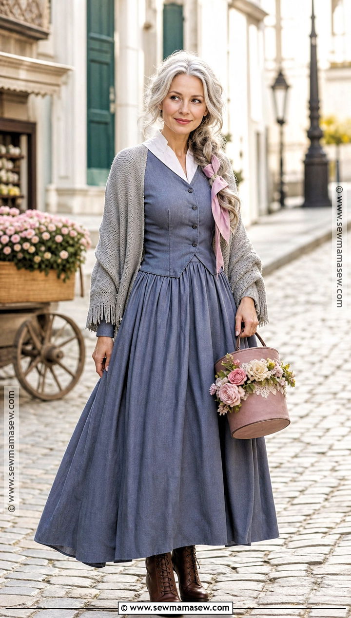 Sophie Hatter Costume With Blue Dress - 30 studio ghibli costume ideas