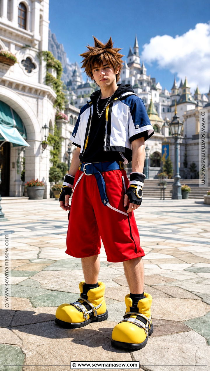 Sora Cosplay With Red Shorts - 30 short hair cosplay characters ideas