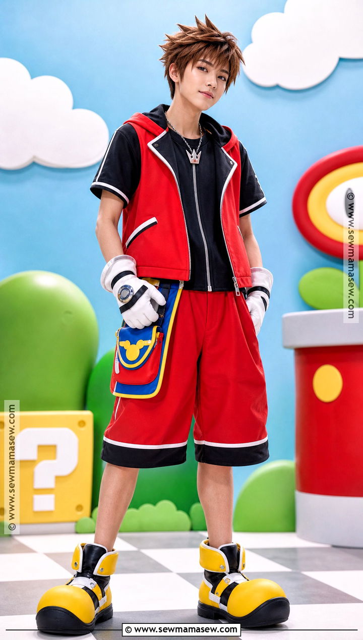 Sora Red Jumpsuit Cosplay - 30 Cosplay Brown Hair Ideas