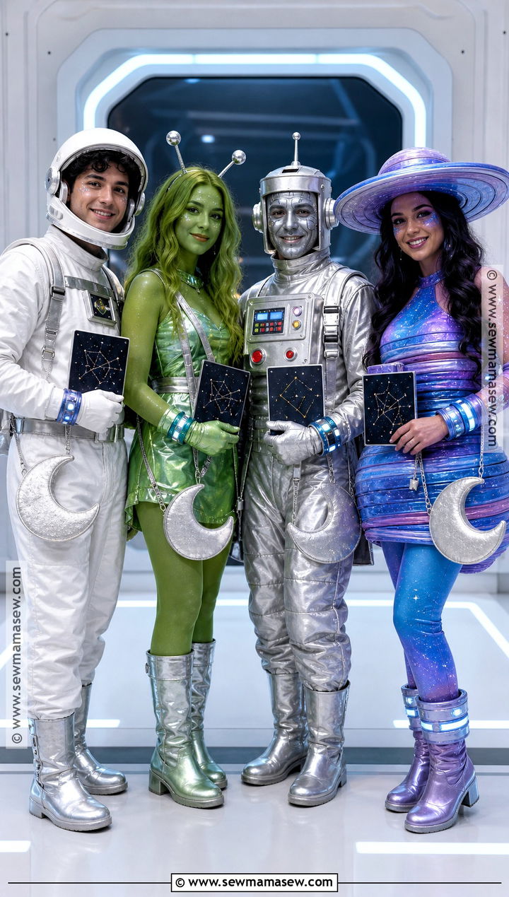 Space Crew Group Costume - 45 4 people halloween costumes