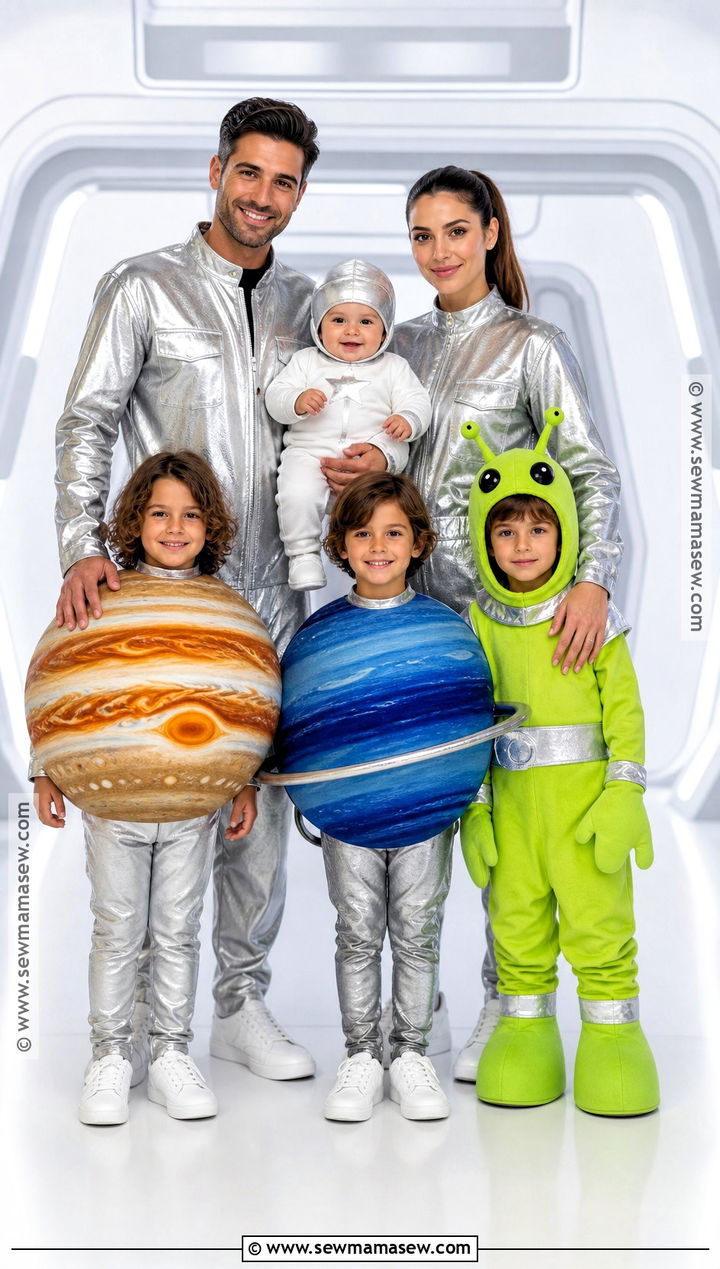 Space Family And Baby Astronaut Costume - 40 family costumes with for babies