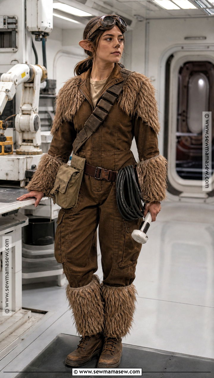 Space Mechanic Chewbacca Costume With Coveralls - 30 chewbacca costume ideas for women