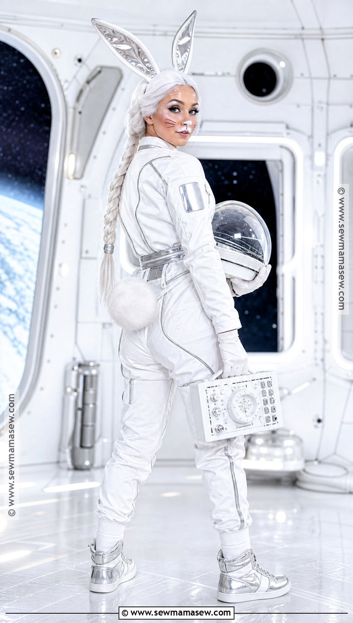 Space White Bunny Costume - 30 white bunny halloween costumes