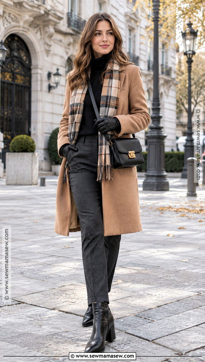 Spain Fall Coat And Turtleneck Outfit - 20 fall spain outfits
