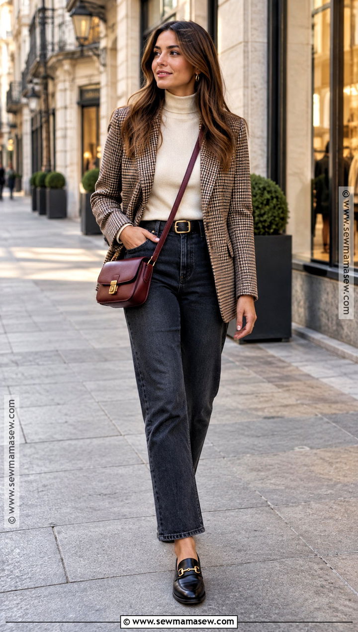 Spain Fall Dark Denim Outfit - 20 fall spain outfits