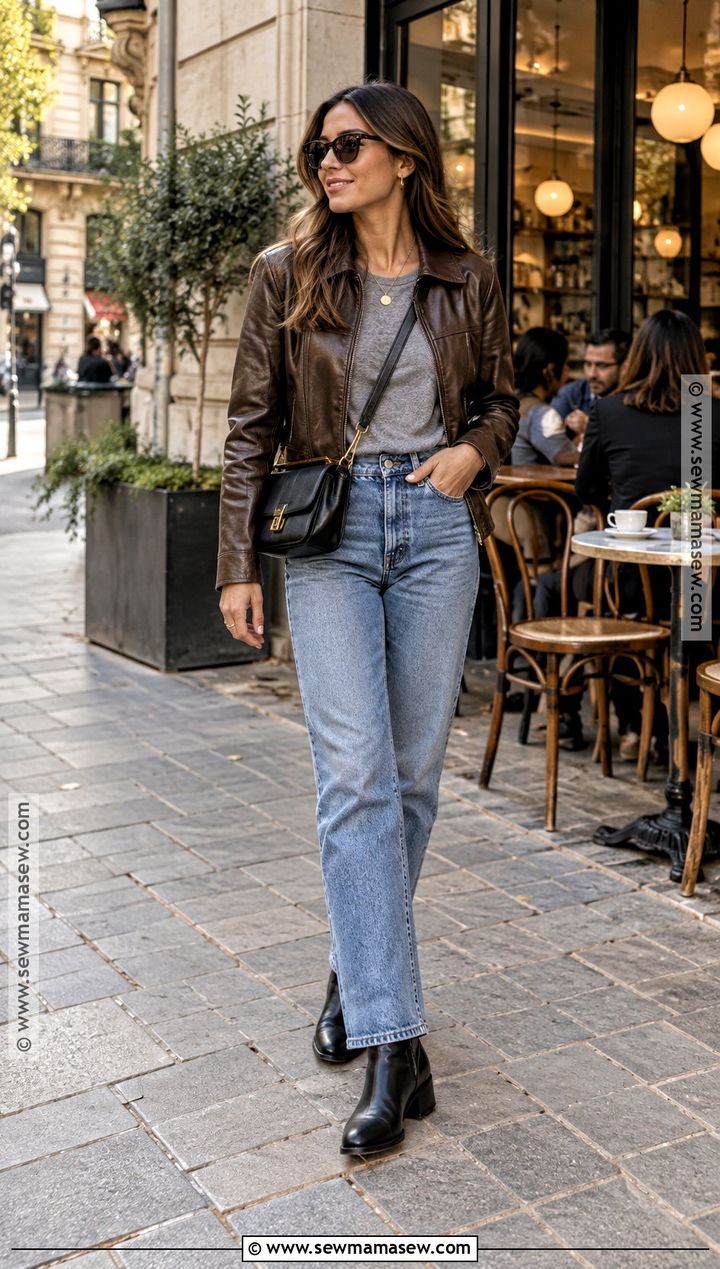 Spain Fall Leather Jacket Outfit - 20 fall spain outfits