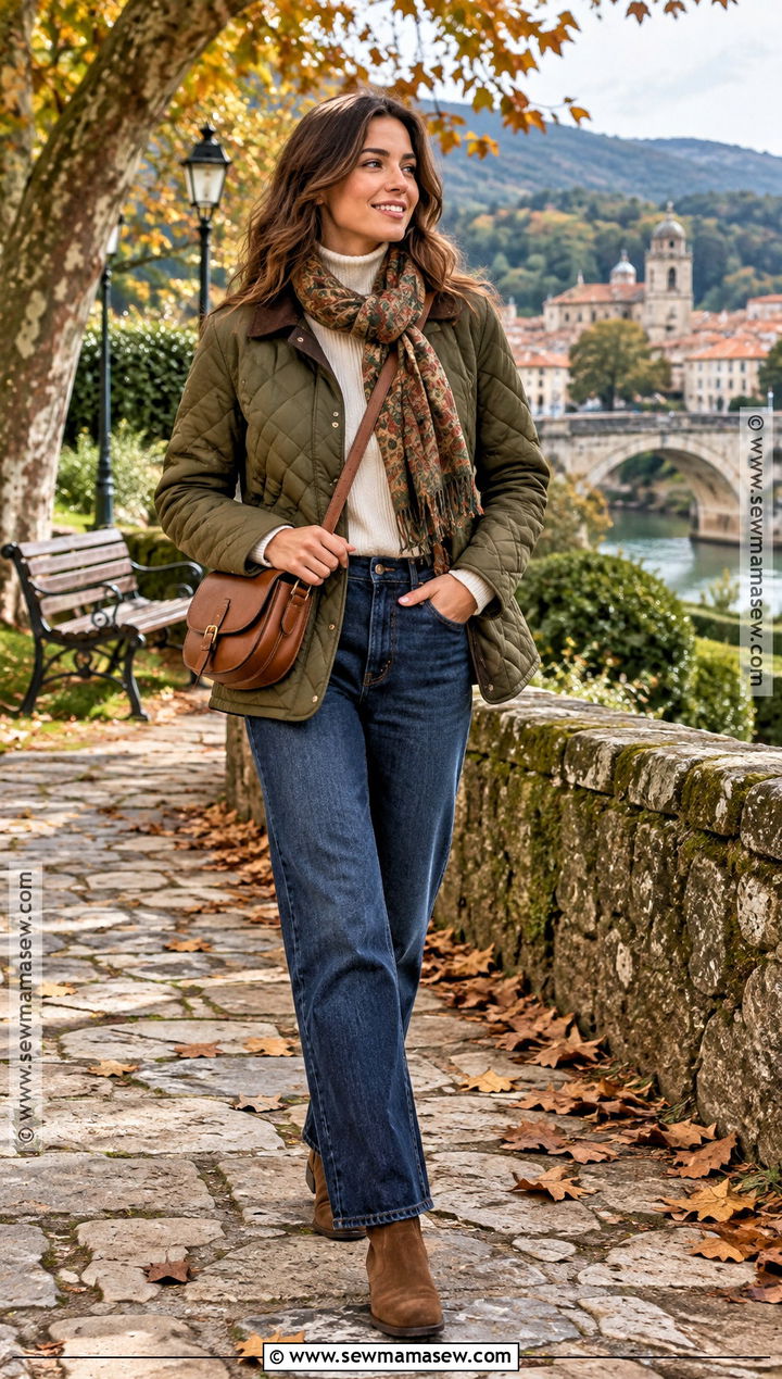 Spain Fall Quilted Jacket Outfit - 20 fall spain outfits