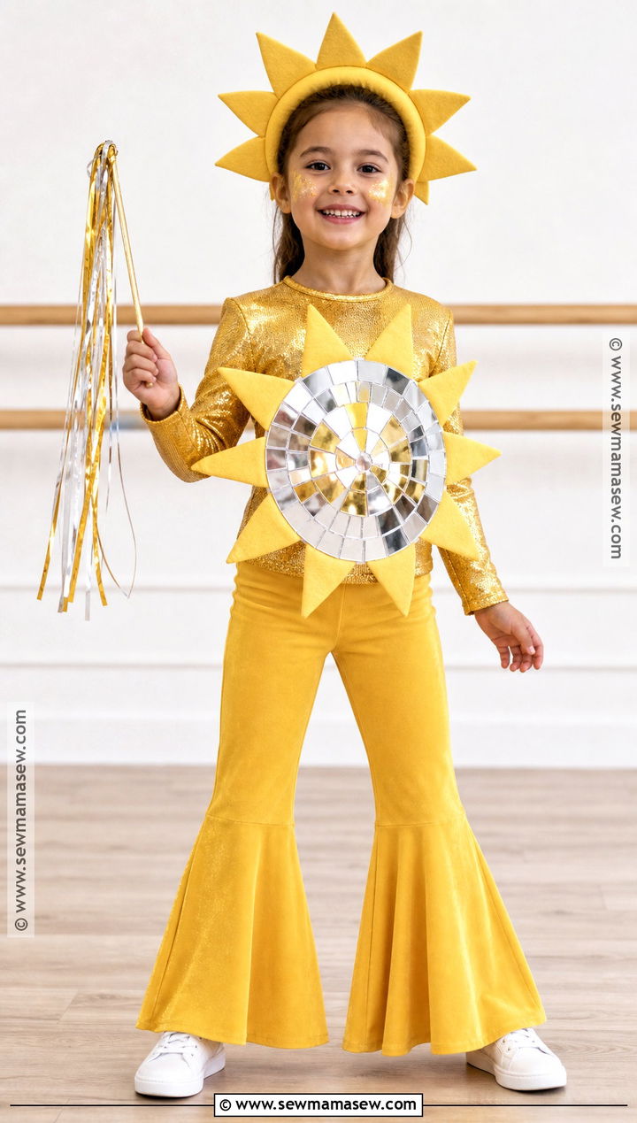 Sparkly Disco Sun Costume - 30 sun costume ideas for kids