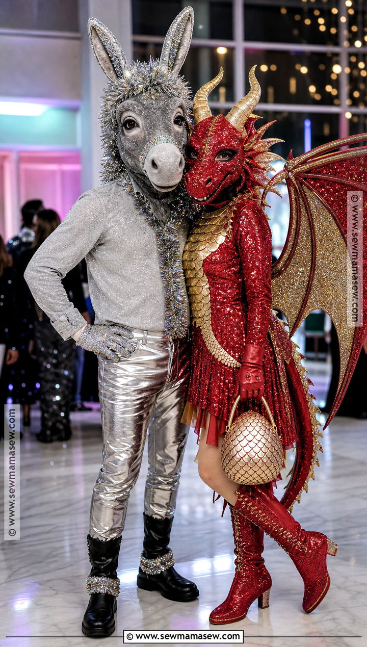 Sparkly Donkey And Dragon Costume - 35 donkey and dragon costume ideas