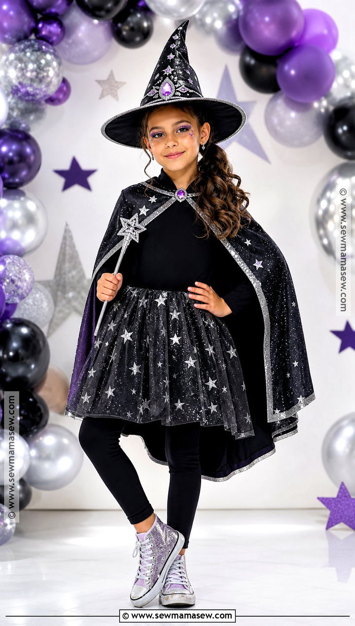 Sparkly Glam Witch Costume - 30 witch costumes for kids