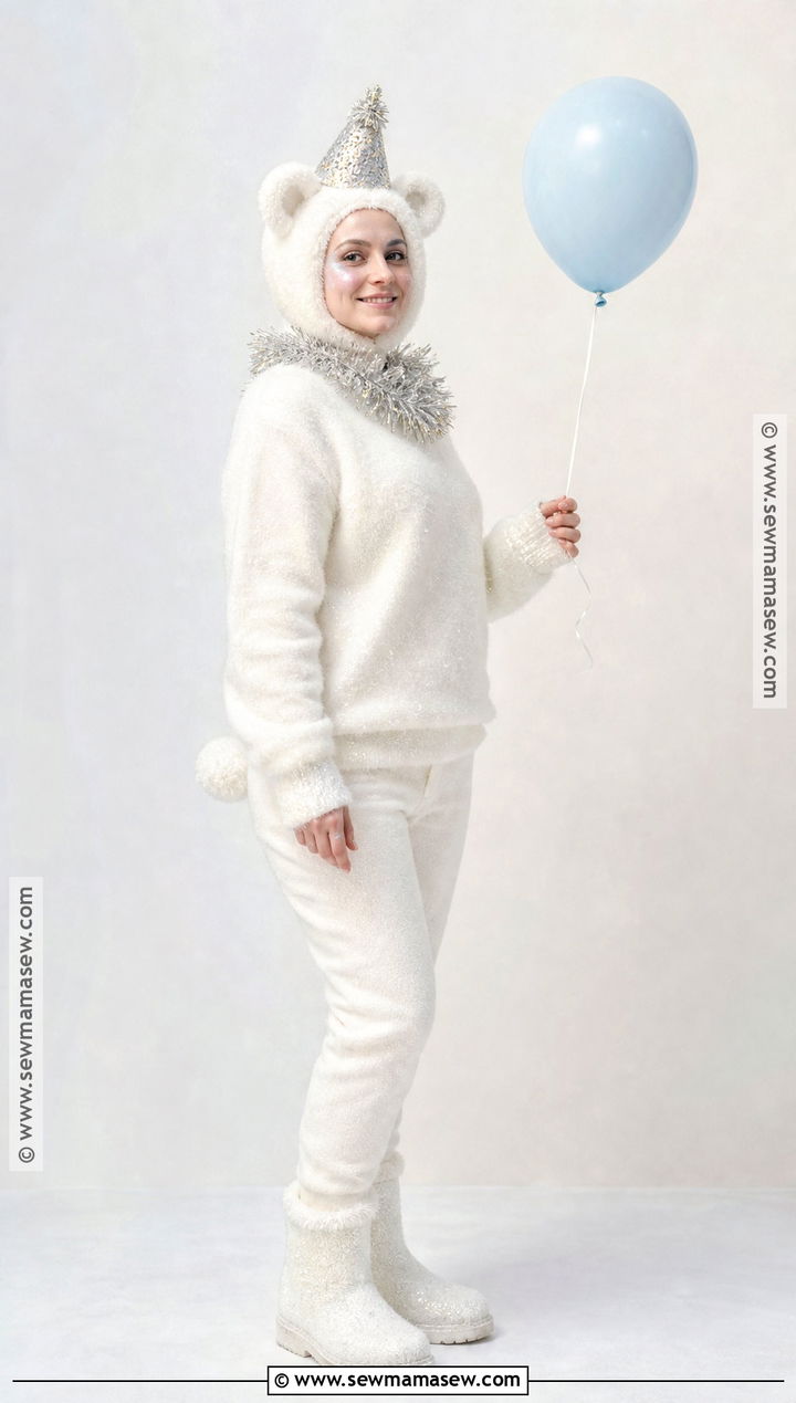 Sparkly Polar Bear Party Animal Costume - 45 party animal costume ideas