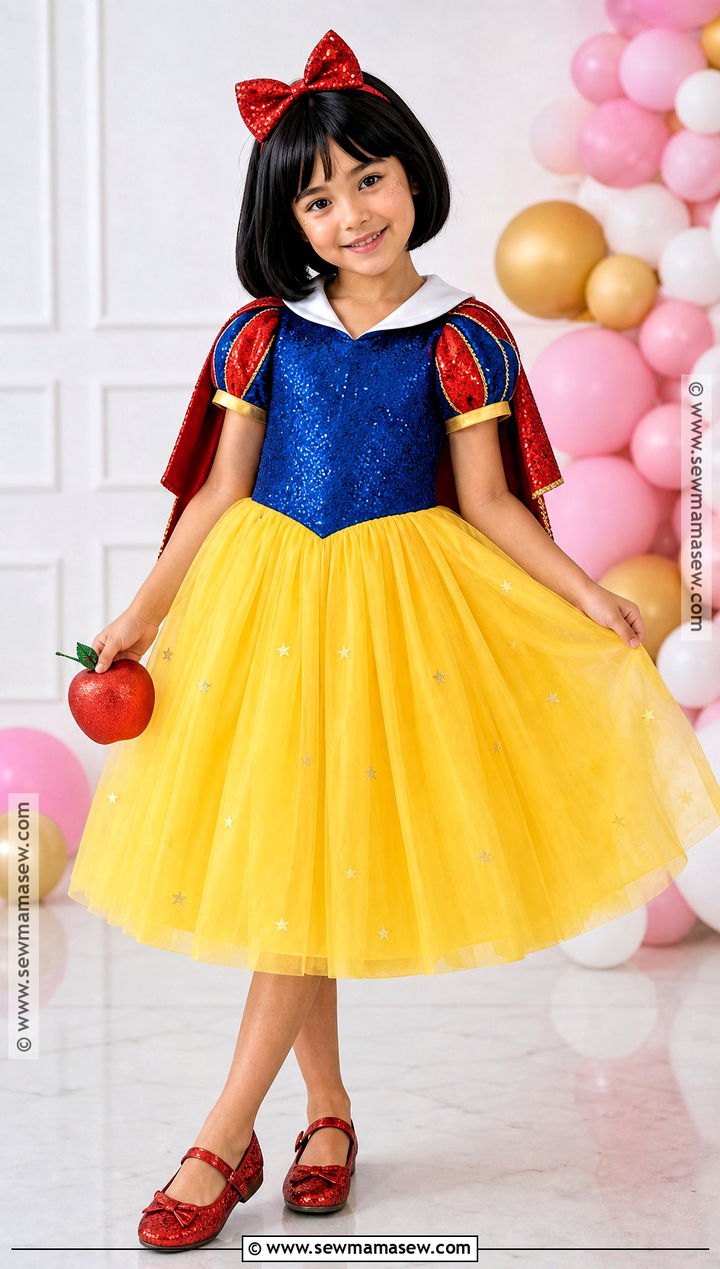 Sparkly Snow White Costume - 30 snow white costume ideas for kids