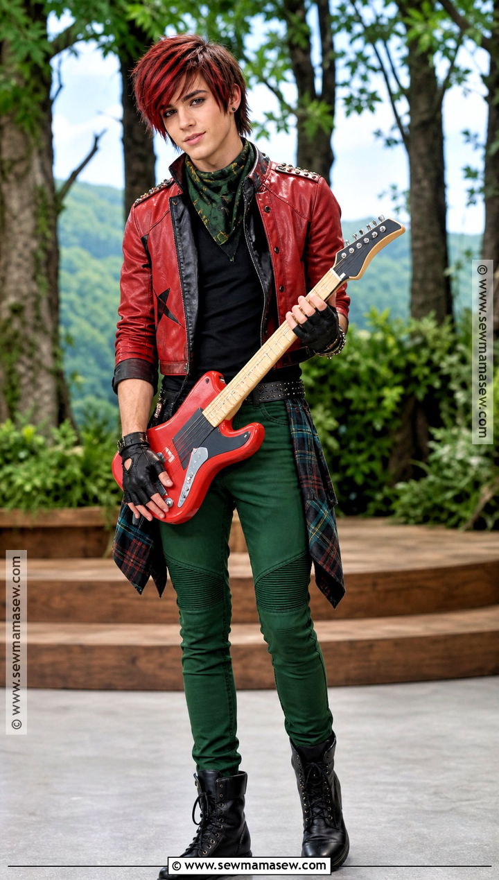 Sparrow Hood Costume With Red Rocker Jacket - 35 Ever After High Costumes