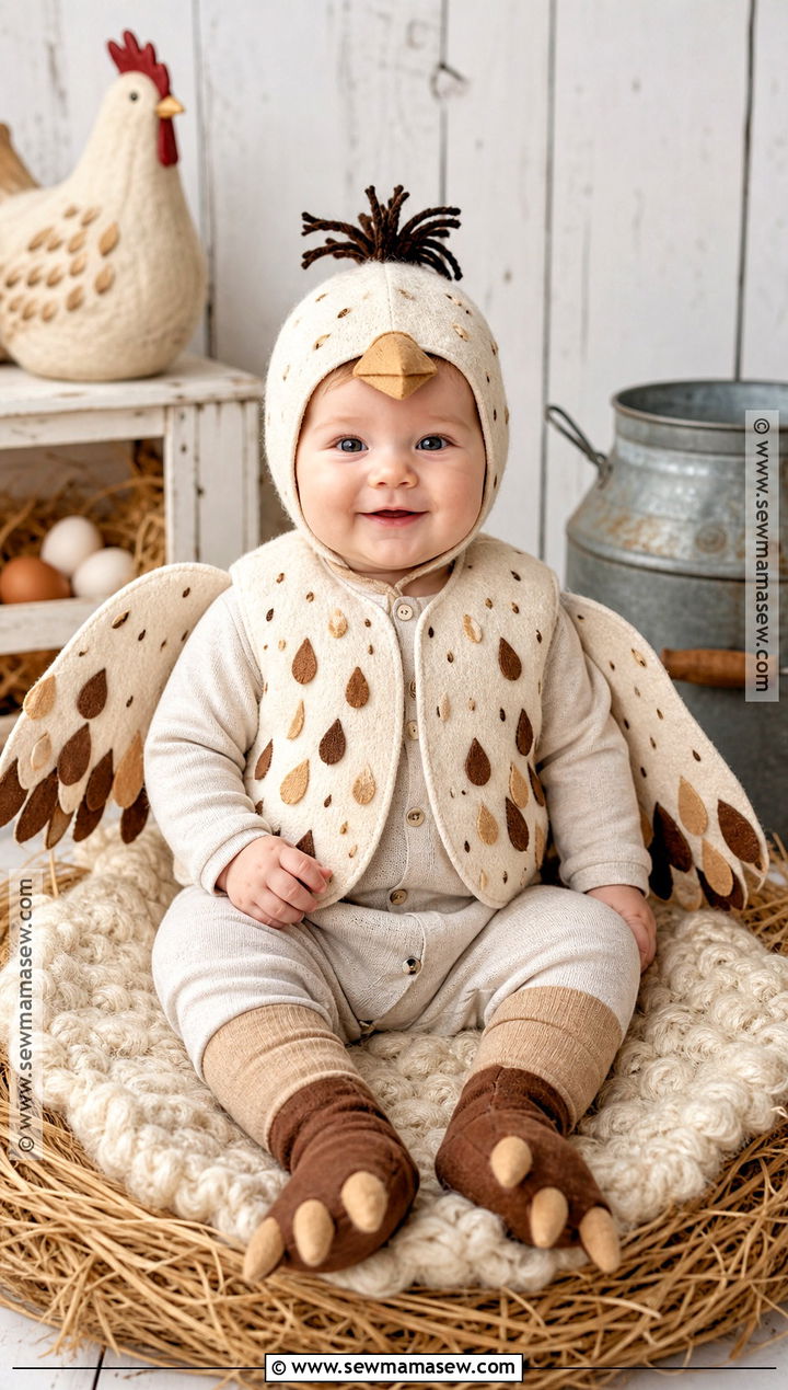 Speckled Baby Chicken Costume - 30 baby chicken costume ideas