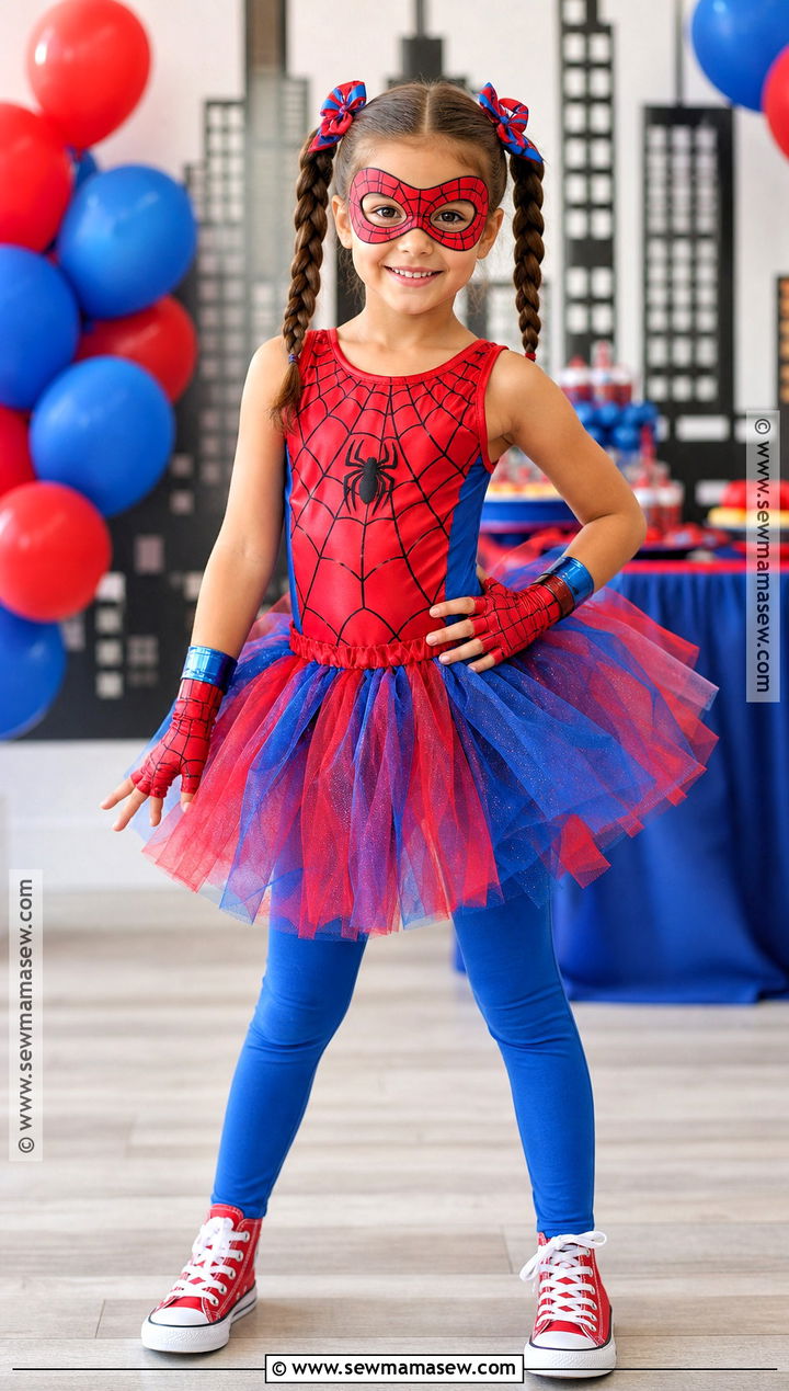 Spider Girl Costume With Red Tutu - 30 spiderman girl costume ideas