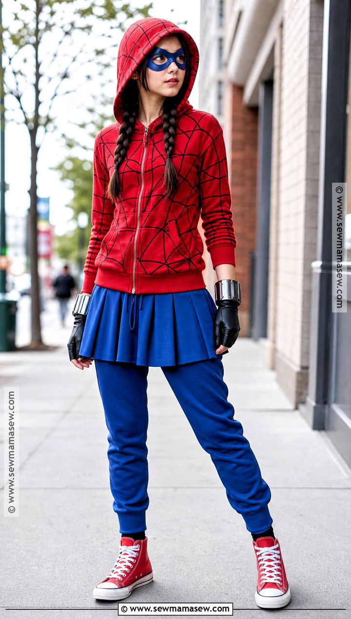 Spider Girl Hoodie Costume - 30 spiderman girl costume ideas